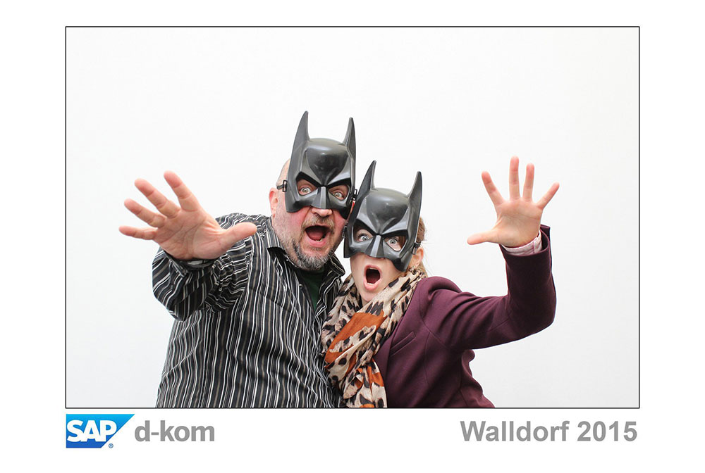 Für SAP waren wir zwei Tage Fotoboxen bei der D-Kom in Walldorf